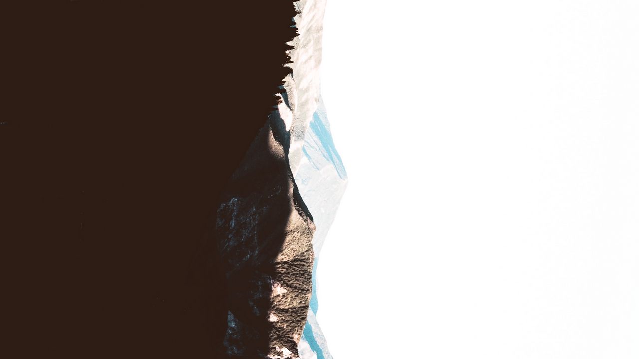 Wallpaper mountains, landscape, minimalism