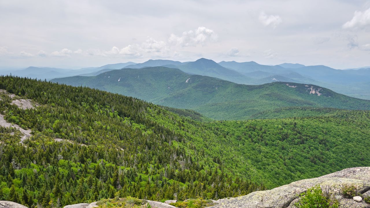 Wallpaper mountains, landscape, nature, forest, trees, view