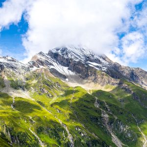 Preview wallpaper mountains, landscape, nature, fog