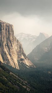 Preview wallpaper mountains, landscape, nature, fog, relief