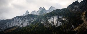 Preview wallpaper mountains, landscape, nature, trees, forest