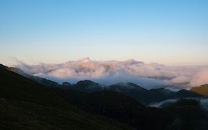 Preview wallpaper mountains, landscape, nature, clouds