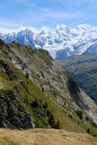 Preview wallpaper mountains, landscape, peaks, snow, nature