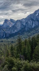 Preview wallpaper mountains, landscape, rocks, valley, forest