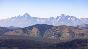 Preview wallpaper mountains, landscape, slope, nature, trees