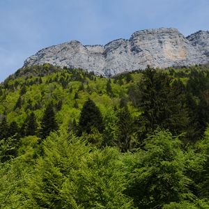 Preview wallpaper mountains, landscape, slope, trees