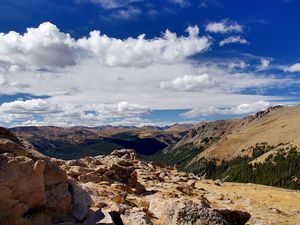 Preview wallpaper mountains, landscape, stones, relief, nature