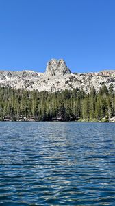 Preview wallpaper mountains, landscape, trees, river