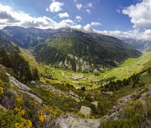 Preview wallpaper mountains, landscape, valley, nature, sky