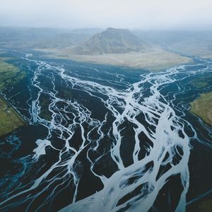 Preview wallpaper mountains, landscape, volcanic, winding, iceland