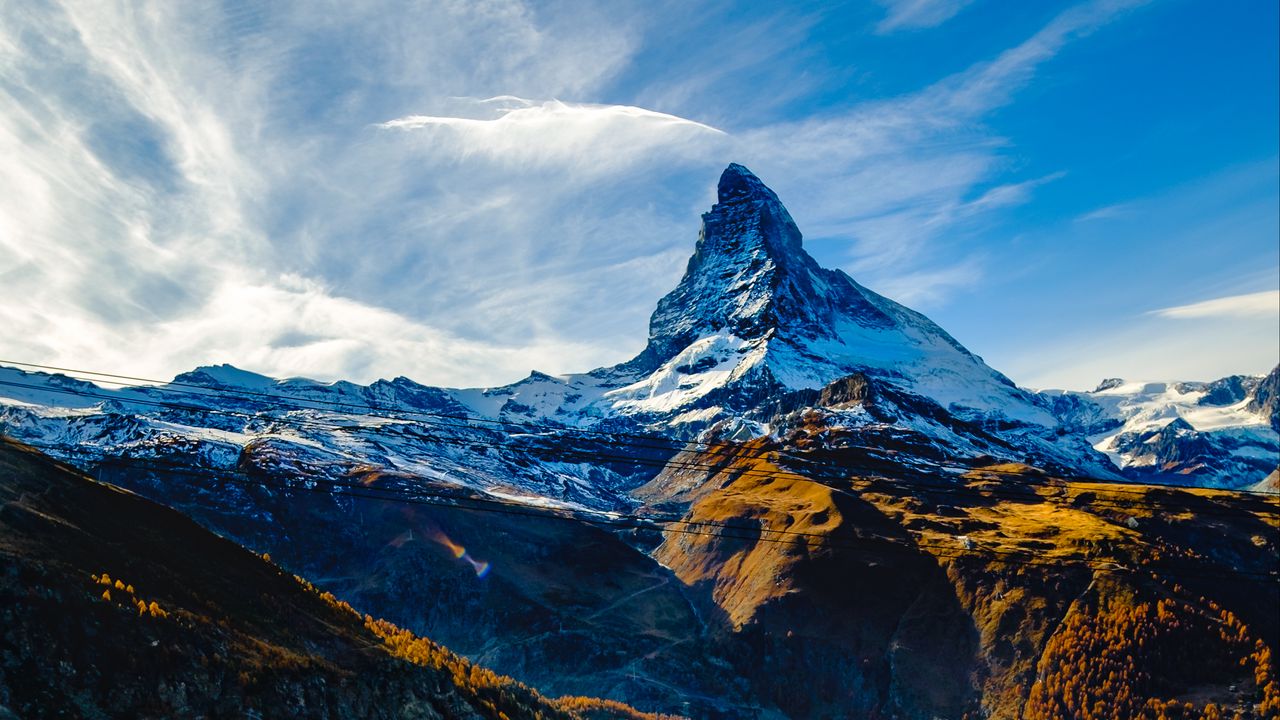 Wallpaper mountains, lawn, valley, landscape, nature