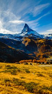 Preview wallpaper mountains, lawn, valley, landscape, nature