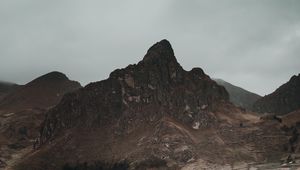 Preview wallpaper mountains, mountain, peak, landscape, nature