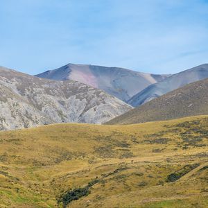 Preview wallpaper mountains, mountain range, hill, grass