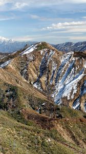 Preview wallpaper mountains, mountain range, peak, snow, landscape