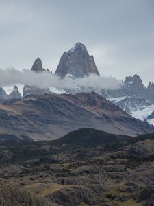 Preview wallpaper mountains, mountain range, relief, landscape, nature