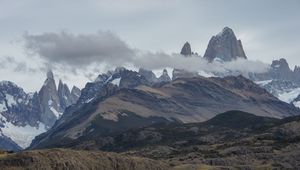 Preview wallpaper mountains, mountain range, relief, landscape, nature