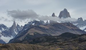 Preview wallpaper mountains, mountain range, relief, landscape, nature