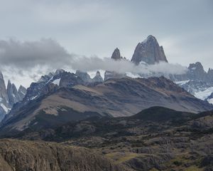 Preview wallpaper mountains, mountain range, relief, landscape, nature