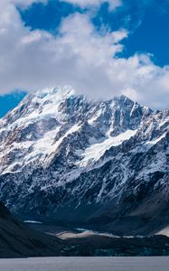 Preview wallpaper mountains, new zealand, sky, clouds