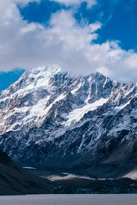 Preview wallpaper mountains, new zealand, sky, clouds