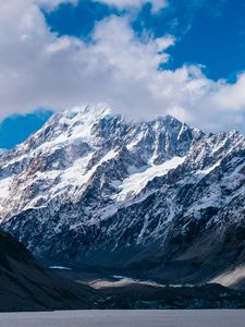 Preview wallpaper mountains, new zealand, sky, clouds