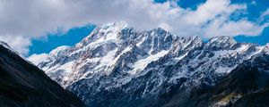 Preview wallpaper mountains, new zealand, sky, clouds