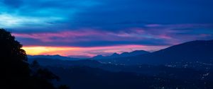 Preview wallpaper mountains, night, sky