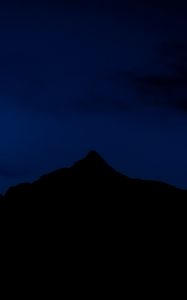 Preview wallpaper mountains, night, sky, darkness