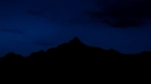 Preview wallpaper mountains, night, sky, darkness