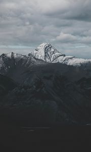Preview wallpaper mountains, peak, clouds, shadow, landscape