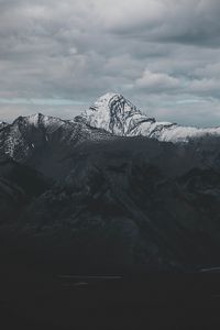 Preview wallpaper mountains, peak, clouds, shadow, landscape