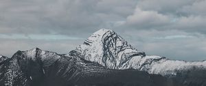 Preview wallpaper mountains, peak, clouds, shadow, landscape