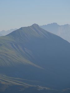 Preview wallpaper mountains, peak, landscape, nature, sky