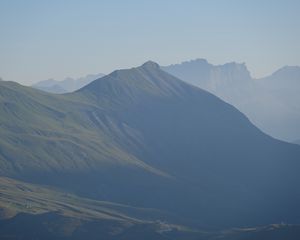 Preview wallpaper mountains, peak, landscape, nature, sky