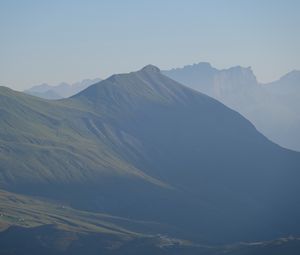 Preview wallpaper mountains, peak, landscape, nature, sky