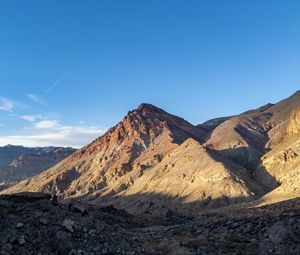 Preview wallpaper mountains, peak, rocks, stones, sky