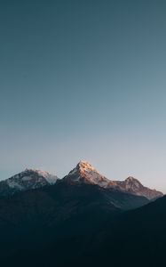 Preview wallpaper mountains, peak, sky, landscape