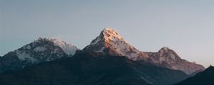 Preview wallpaper mountains, peak, sky, landscape