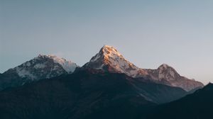 Preview wallpaper mountains, peak, sky, landscape