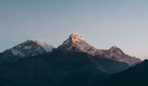 Preview wallpaper mountains, peak, sky, landscape