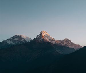 Preview wallpaper mountains, peak, sky, landscape