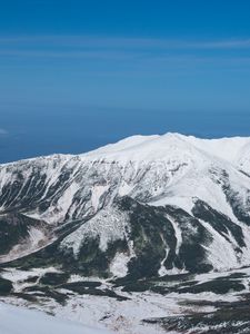 Preview wallpaper mountains, peak, snow, relief, nature, landscape