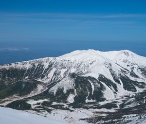 Preview wallpaper mountains, peak, snow, relief, nature, landscape