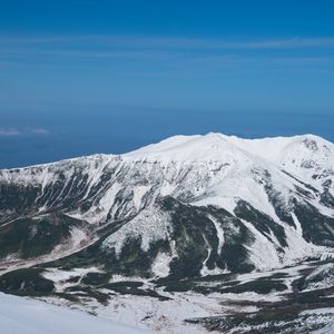 Preview wallpaper mountains, peak, snow, relief, nature, landscape