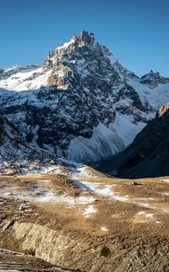 Preview wallpaper mountains, peak, snow, nature, landscape