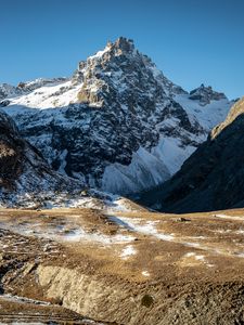 Preview wallpaper mountains, peak, snow, nature, landscape