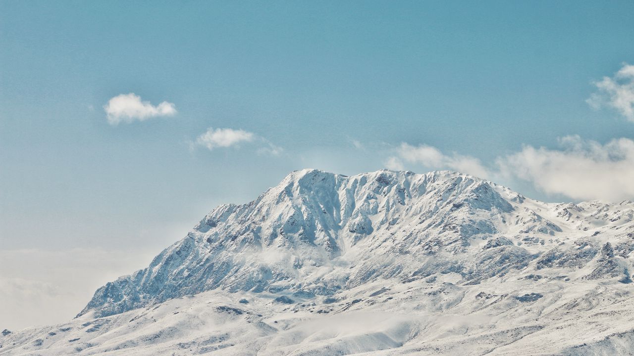 Wallpaper mountains, peak, snowy