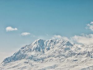 Preview wallpaper mountains, peak, snowy