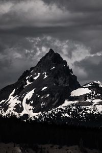 Preview wallpaper mountains, peaks, bw, nature